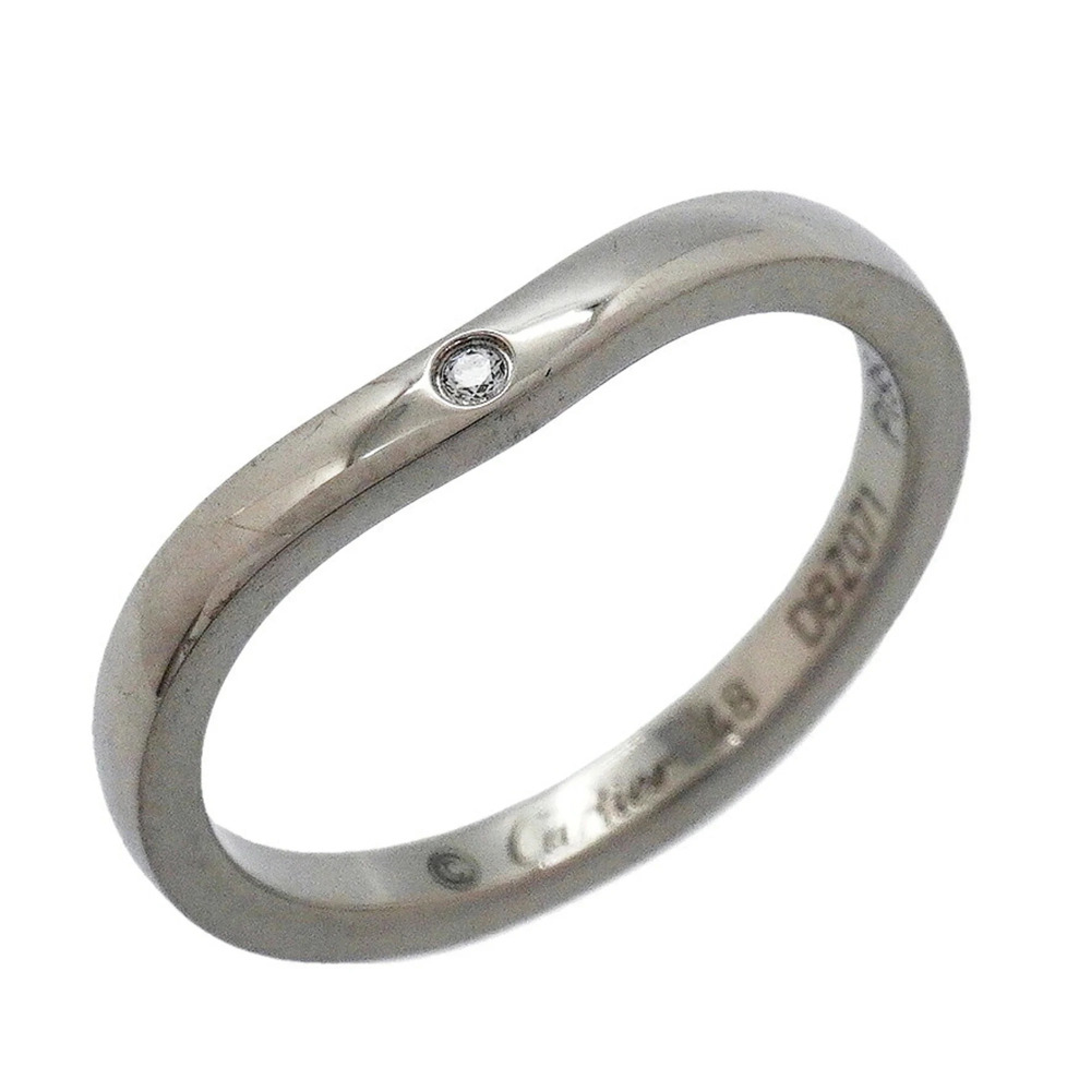 CARTIER Silver Diamond Ring
